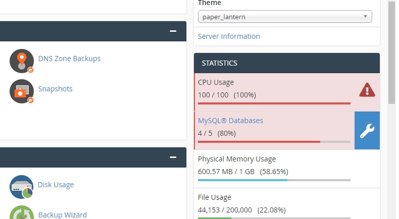 full physical memory usage